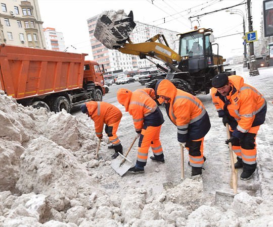 Уборка снега в Вязьме и  Смоленской области
